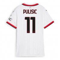 AC Milan Christian Pulisic #11 Vieraspaita Naiset 2024-25 Lyhythihainen